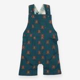 Dungarees green with bears