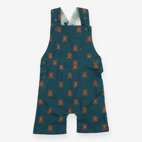 Dungarees green with bears