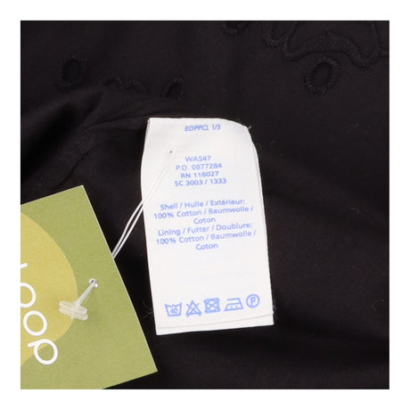 Black 100% Cotton Broderie Anglaise Sleeveless Top