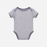 Bodysuit Navy Striped Embroidered Zebra