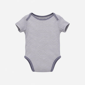 Bodysuit Navy Striped Embroidered Zebra
