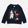 Sweater navy polar bear reindeer