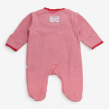 Sleepsuit Christmas Zipped Red Stripe Santas L