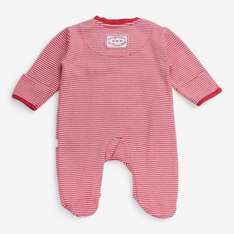 Sleepsuit Christmas Zipped Red Stripe Santas L