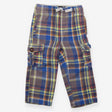 Trousers pull on combat blue grey yellow check