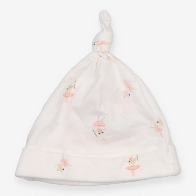 White Hat with Ballerina Mice