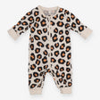 Sleepsuit footless leopard print