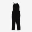 Reiss Rosalie Black Strappy Cross Back Wide Leg Ta