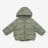 Coat green stripe dino outline