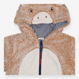 Fleece Hooded Pramsuit Baby Highland Cow
