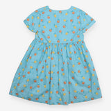 Dress Short Sleeve Blue Oranges and Lemons