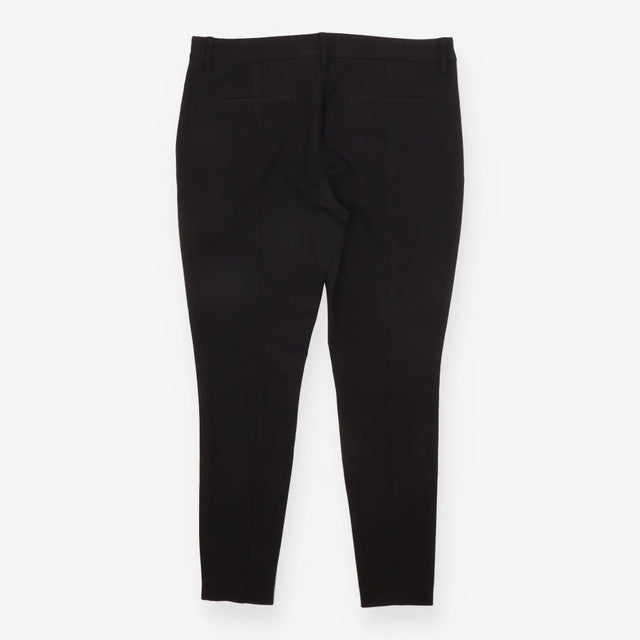 Reiss Trousers Black Zip Detail Skinny Tailored