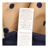 Trench Coat Tan Polka Dot Belted Double Breasted