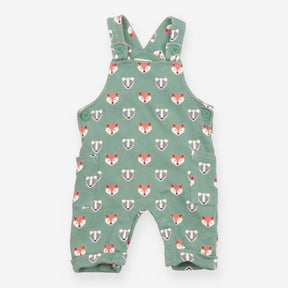 Dungarees jersey green animal heads