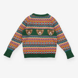 Sweater knit colourful fairisle bears
