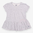 Tee white small spot tunic style SS 