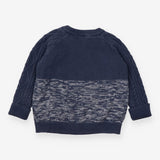 Blue Knit Cat Sweater 