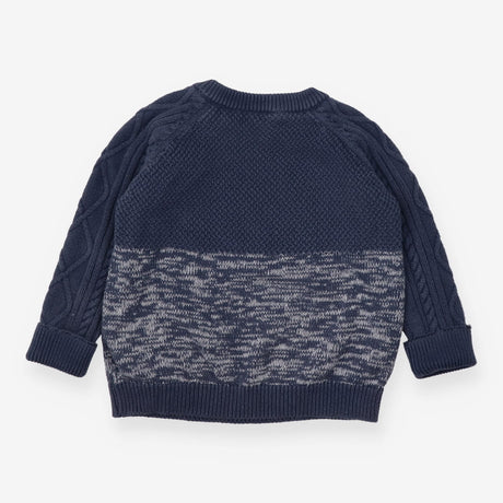 Blue Knit Cat Sweater 