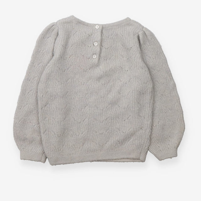 Sweater knit grey sparkle