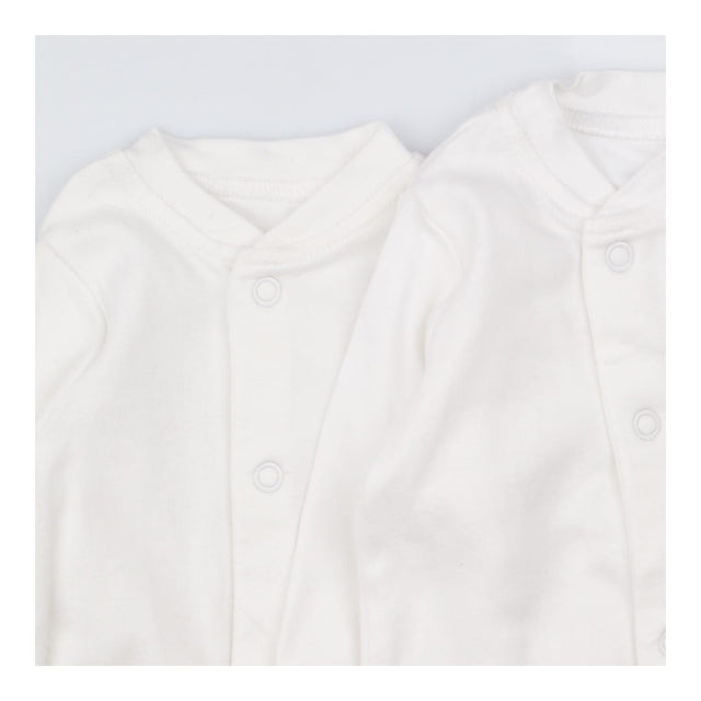 Sleepsuits white 3 pack