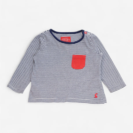 Red pocket stripe tee