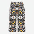 Multicolour Tile Scroll Print Cotton Stretch Ankle