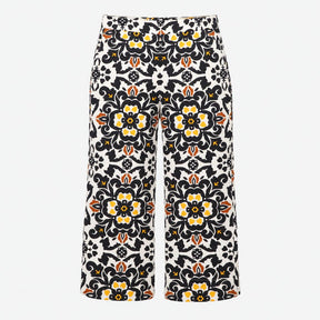 Multicolour Tile Scroll Print Cotton Stretch Ankle