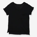 rag & bone Black Slub Cotton T Shirt Size M Design