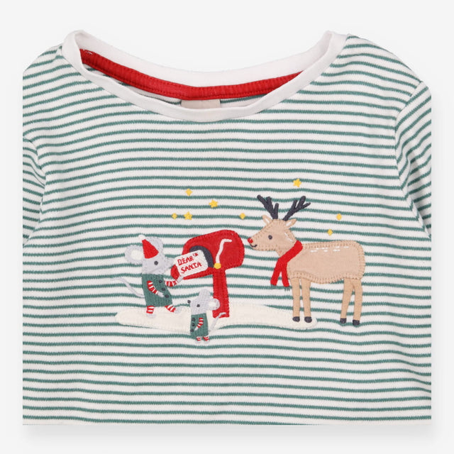 Green Striped Christmas Pyjamas