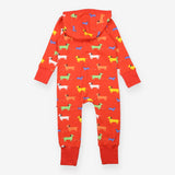 Hooded Playsuit Sausage Dog