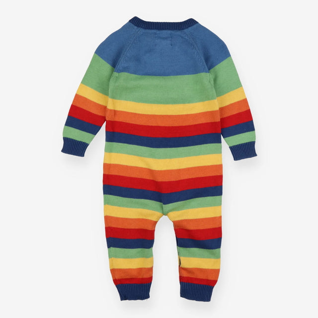 Happy hedgehog rainbow knit romper