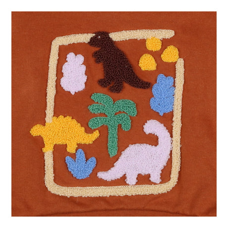 Sweatshirt Brown Dino Shapes