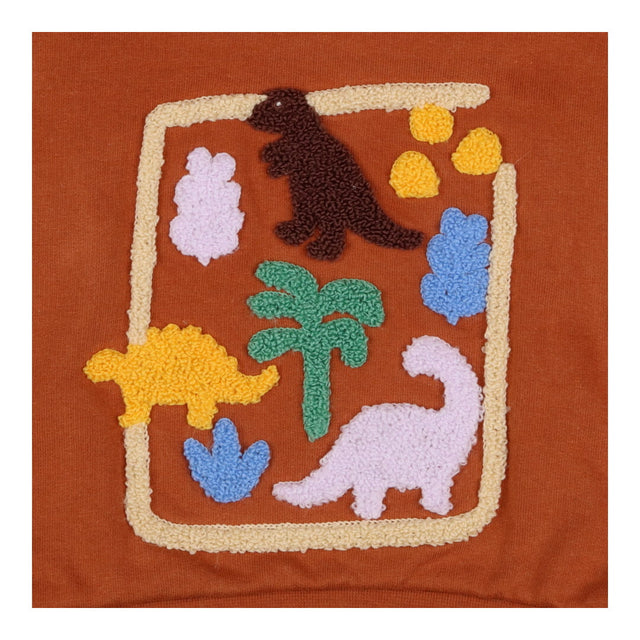 Sweatshirt Brown Dino Shapes