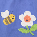 Pinafore dress lilac bee flower