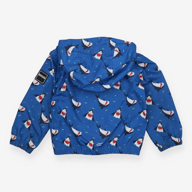 Raincoat blue sharks