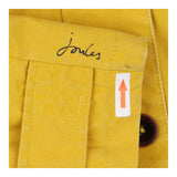 Jacket yellow canvas hood navy stripe lining
