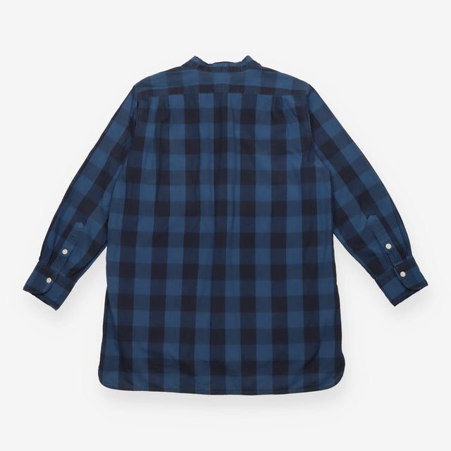 Blue & Navy Check Oversized Tunic Shirt