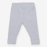 Ribbed Leggings - Pale Blue with Cuff