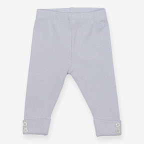 Ribbed Leggings - Pale Blue with Cuff