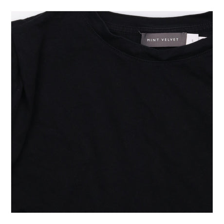 Top Black Muscle Tee Sleeveless Crew Neck