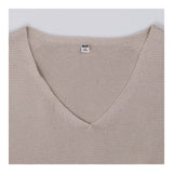 Moss Stitch Knit Sweater | Light Grey