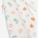Sleepsuit cream with fruit print