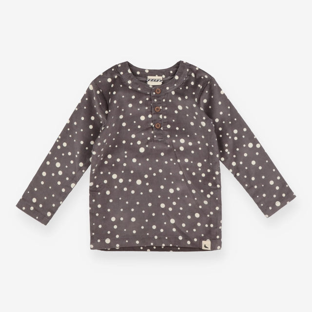 T-shirt grey cord scatter dots