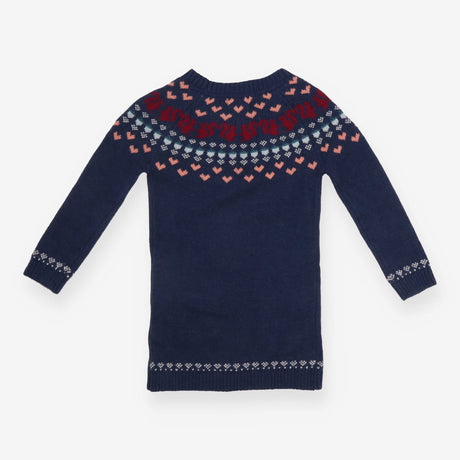 Navy fairisle knit dress squirrels