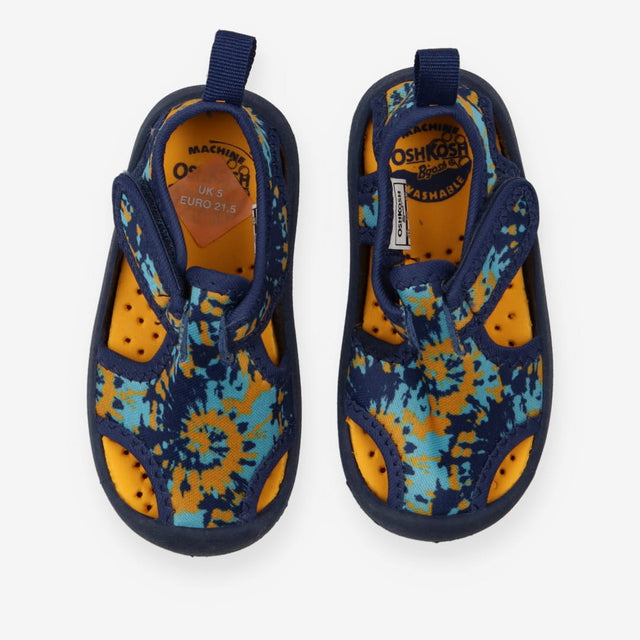 Swim Shoe Blue and Orange Tie Dye