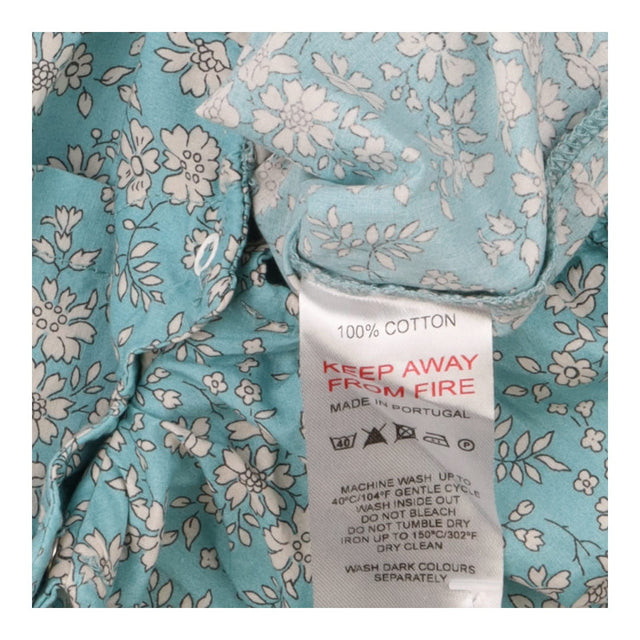 Woven Shortie Romper Blue and White Floral