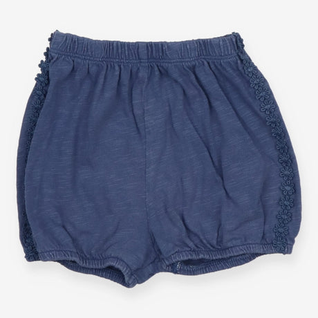 Blue Jersey Flower Shorts