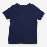 Navy t-shirt with camo crocodile