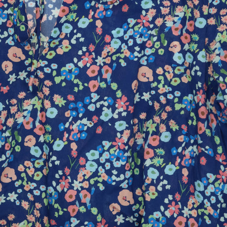Navy Floral Midi Dress Long Sleeve Ditsy Print