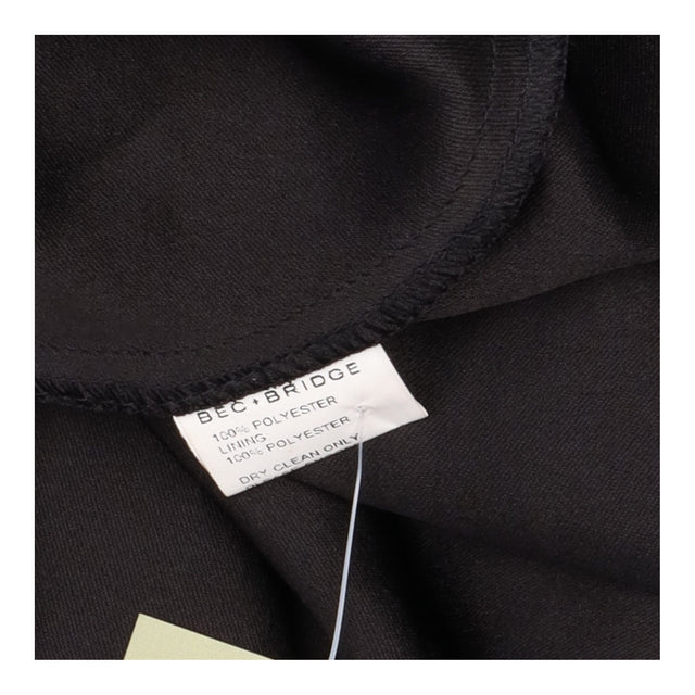 Bec + Bridge Black Strapless Foldover Neckline Mid